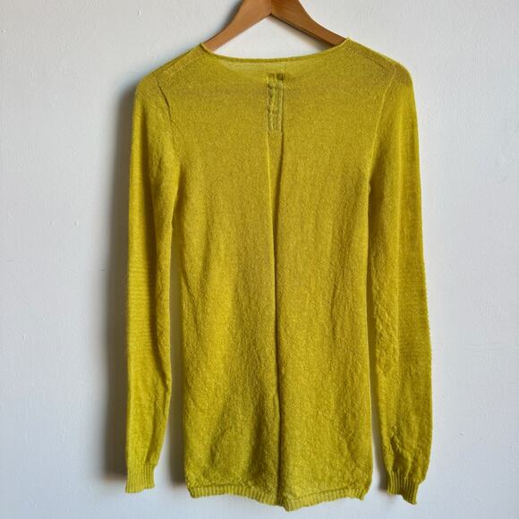 NWT RICK OWENS Performa F/W 2020 Men's Mohair Alpaca Sweater in Acid - Picture 2 of 13